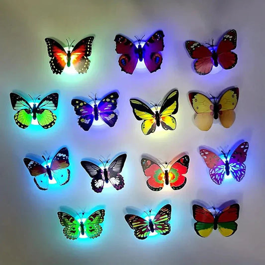 6 LED Butterfly Night Lamps