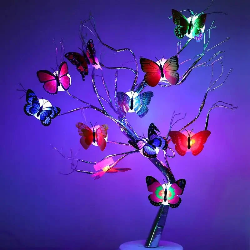 6 LED Butterfly Night Lamps