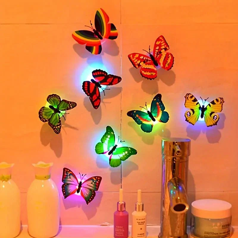 6 LED Butterfly Night Lamps